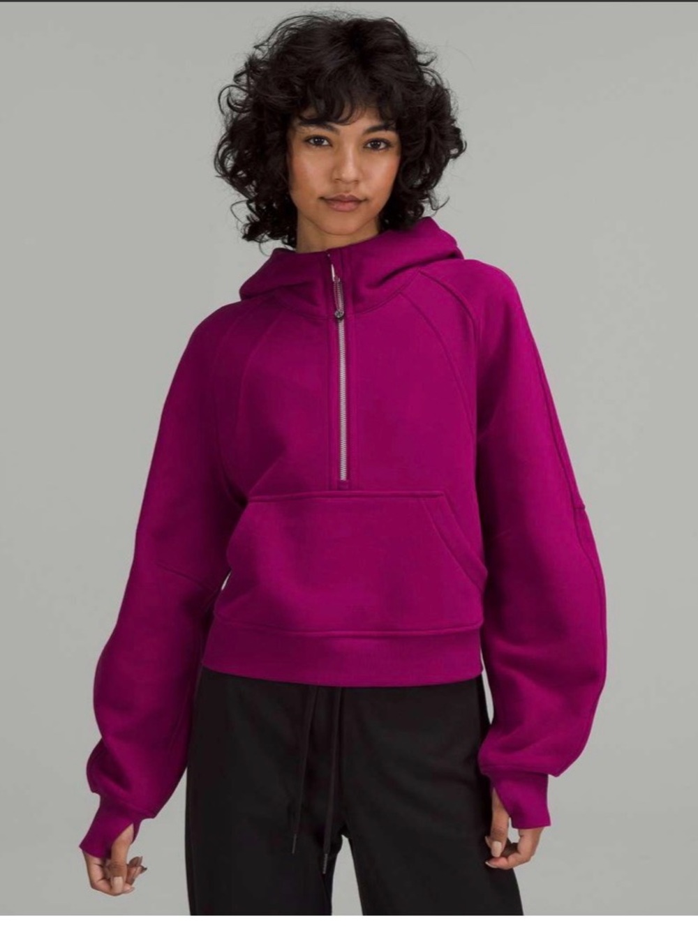 Lululemon Scuba Oversized Half-Zip
Hoodie - Size M/L - Magenta Purple